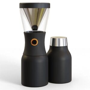 ASOBU Lux Black Pourover Cold Brew Coffee Carafe Maker Insulated Hot Cold Bottle